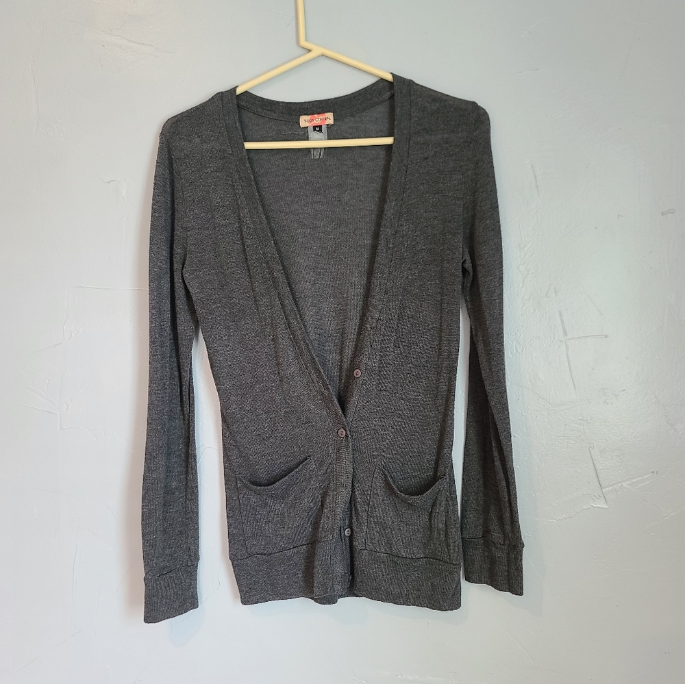 Gray Cover Up Sweater